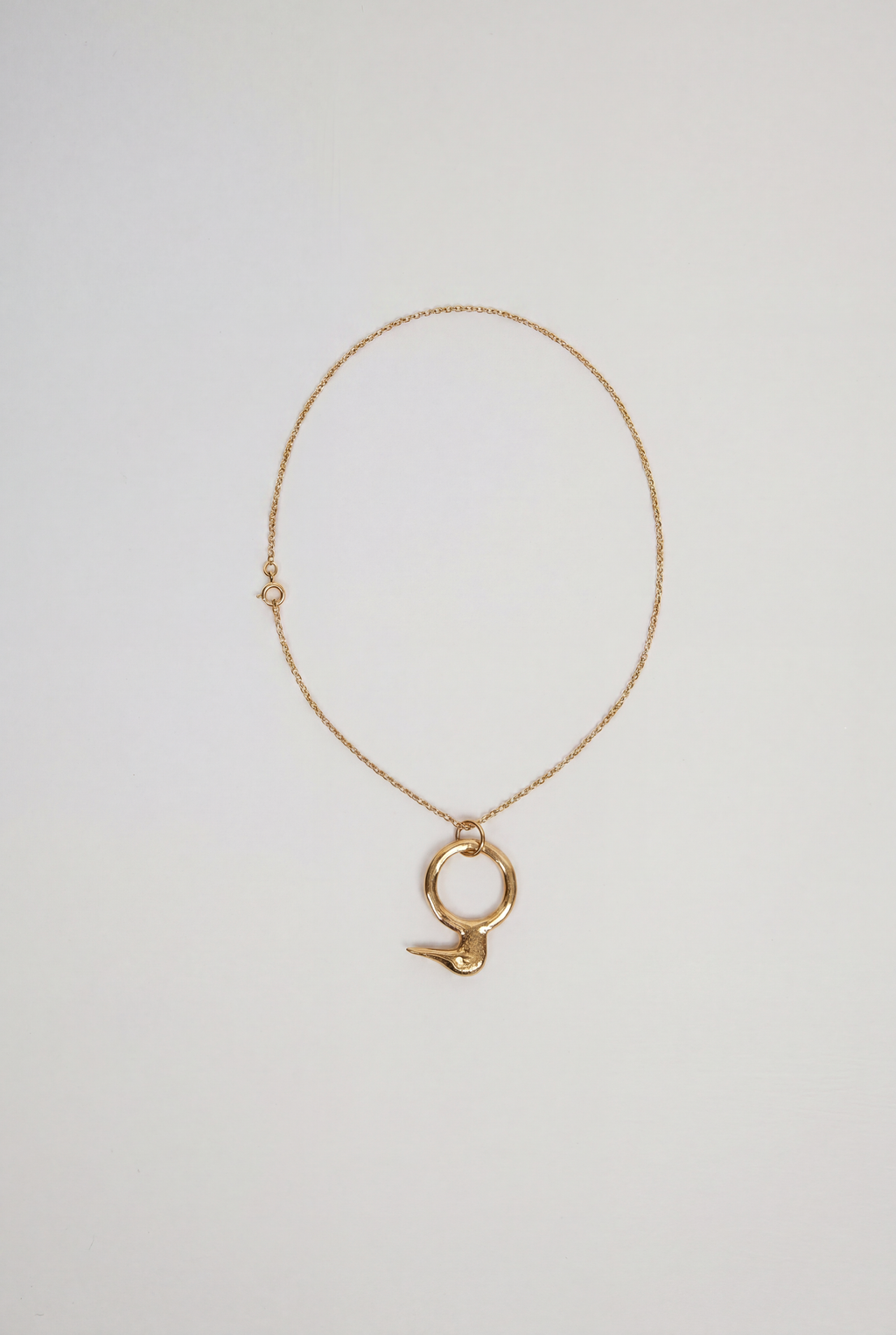 Gold Pekin Duck Necklace