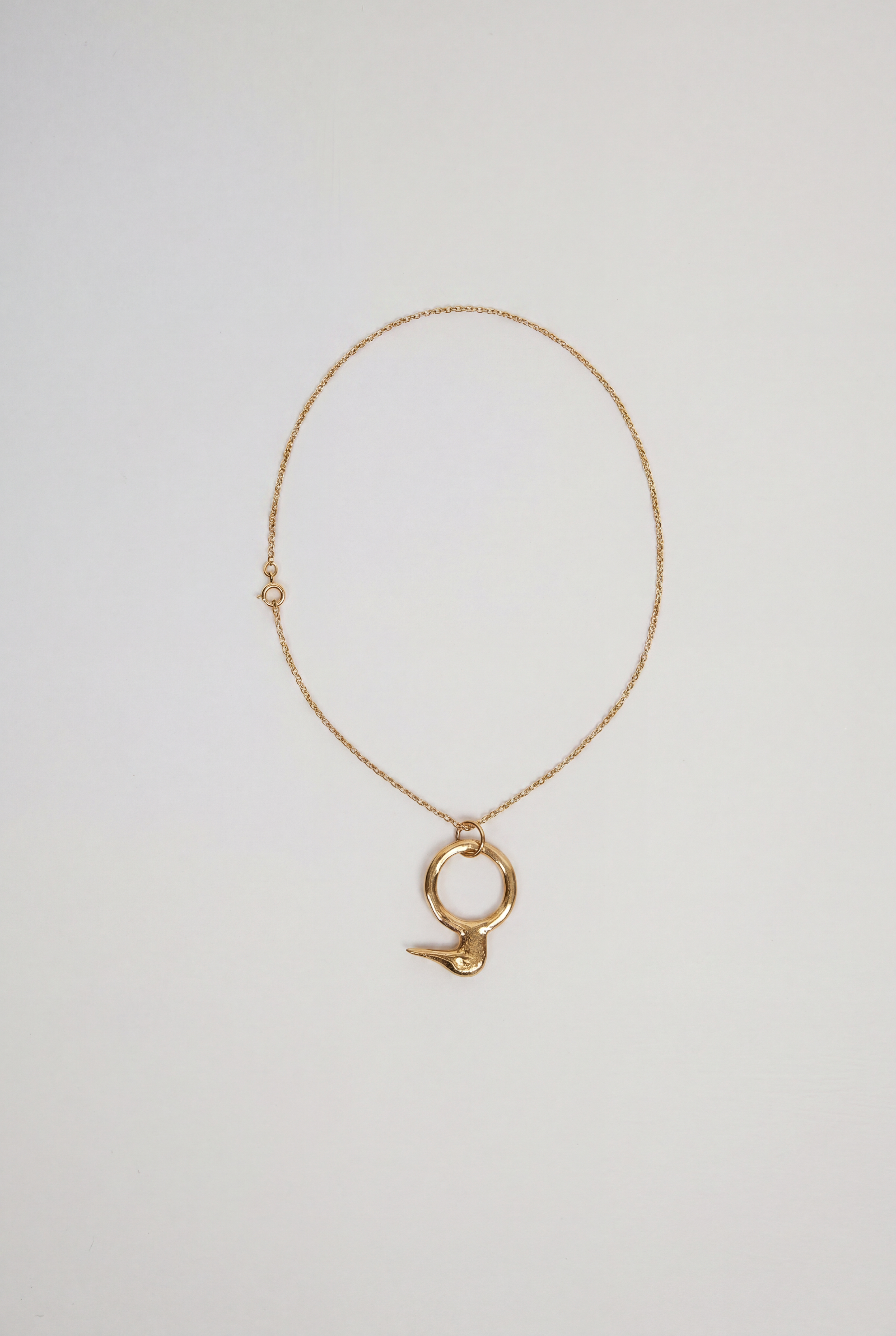 Gold Pekin Duck Necklace