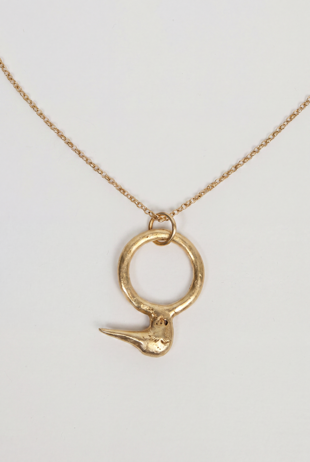 Gold Pekin Duck Necklace