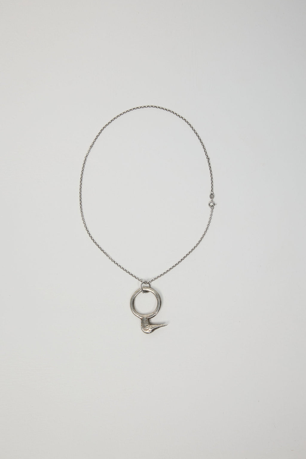 Silver Pekin Duck Necklace