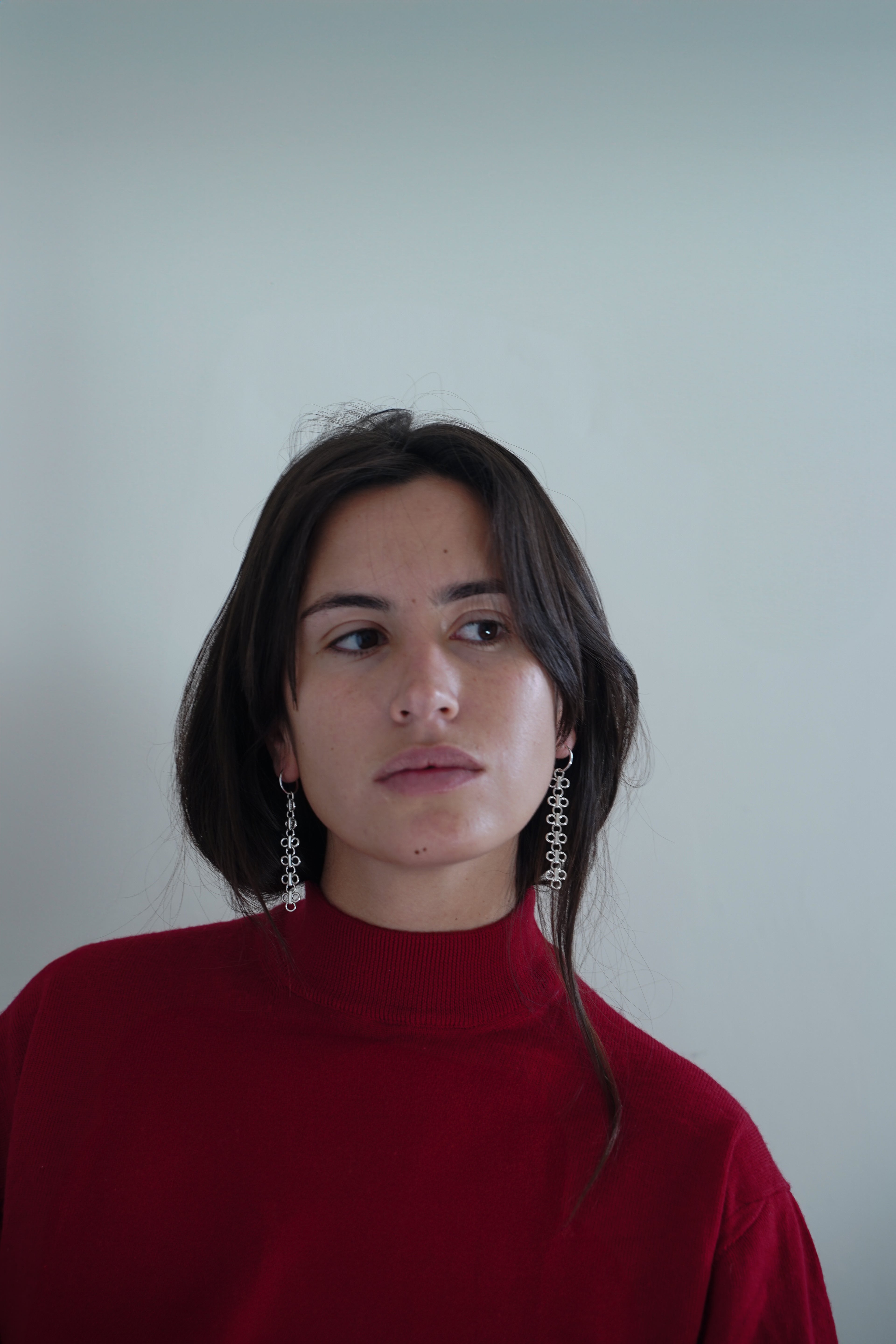Silver Tassel Earring