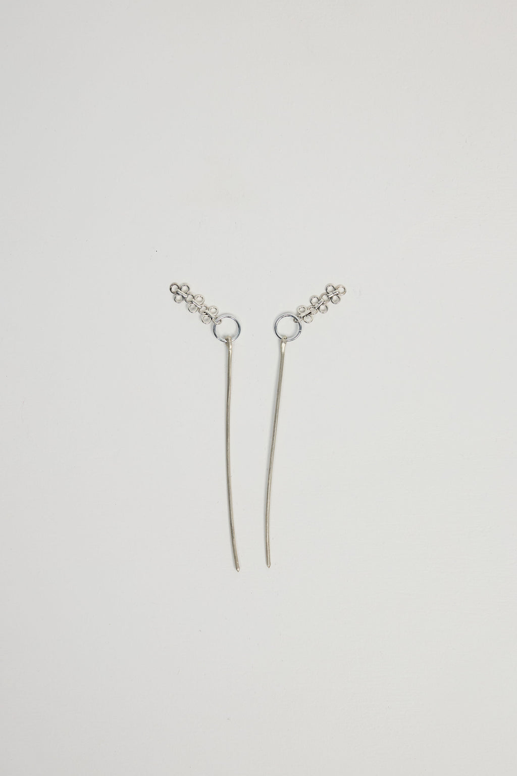 Silver Tassel Hair Pins