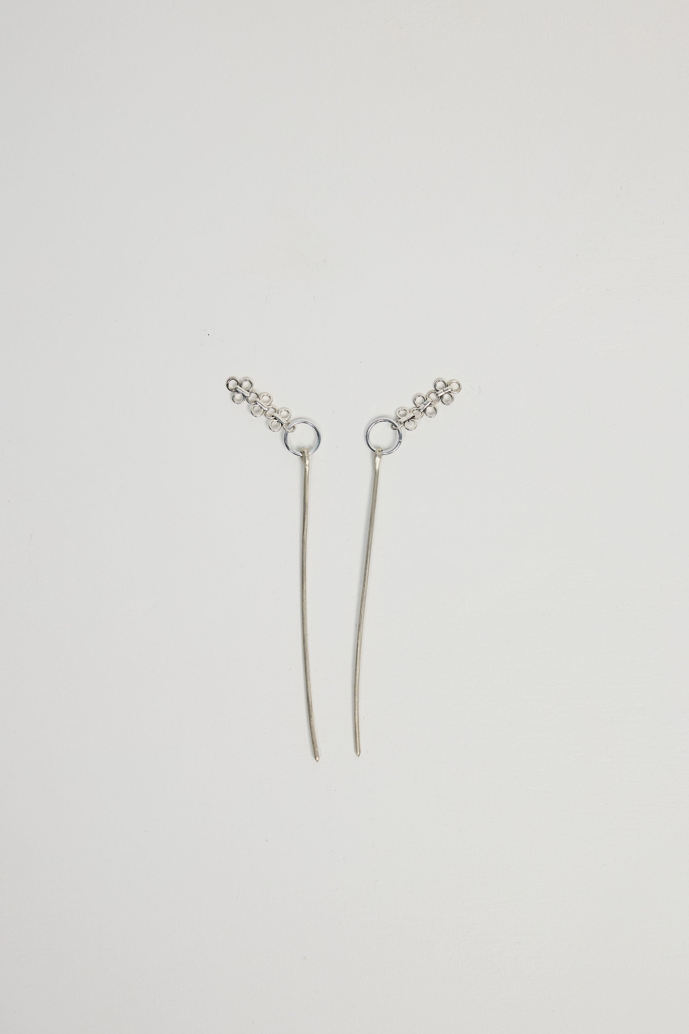 Silver Tassel Hair Pins