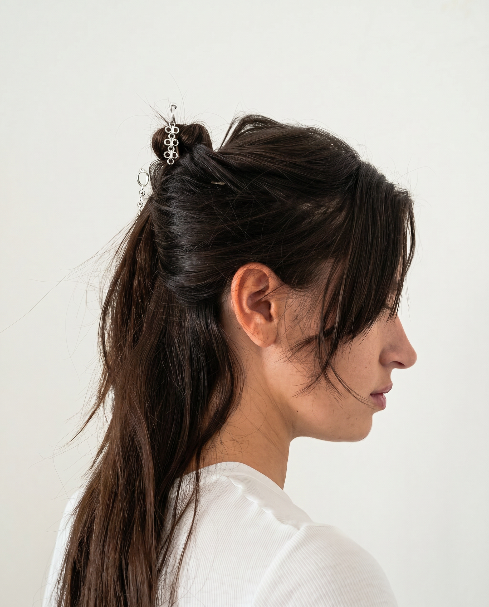 Silver Tassel Hair Pins