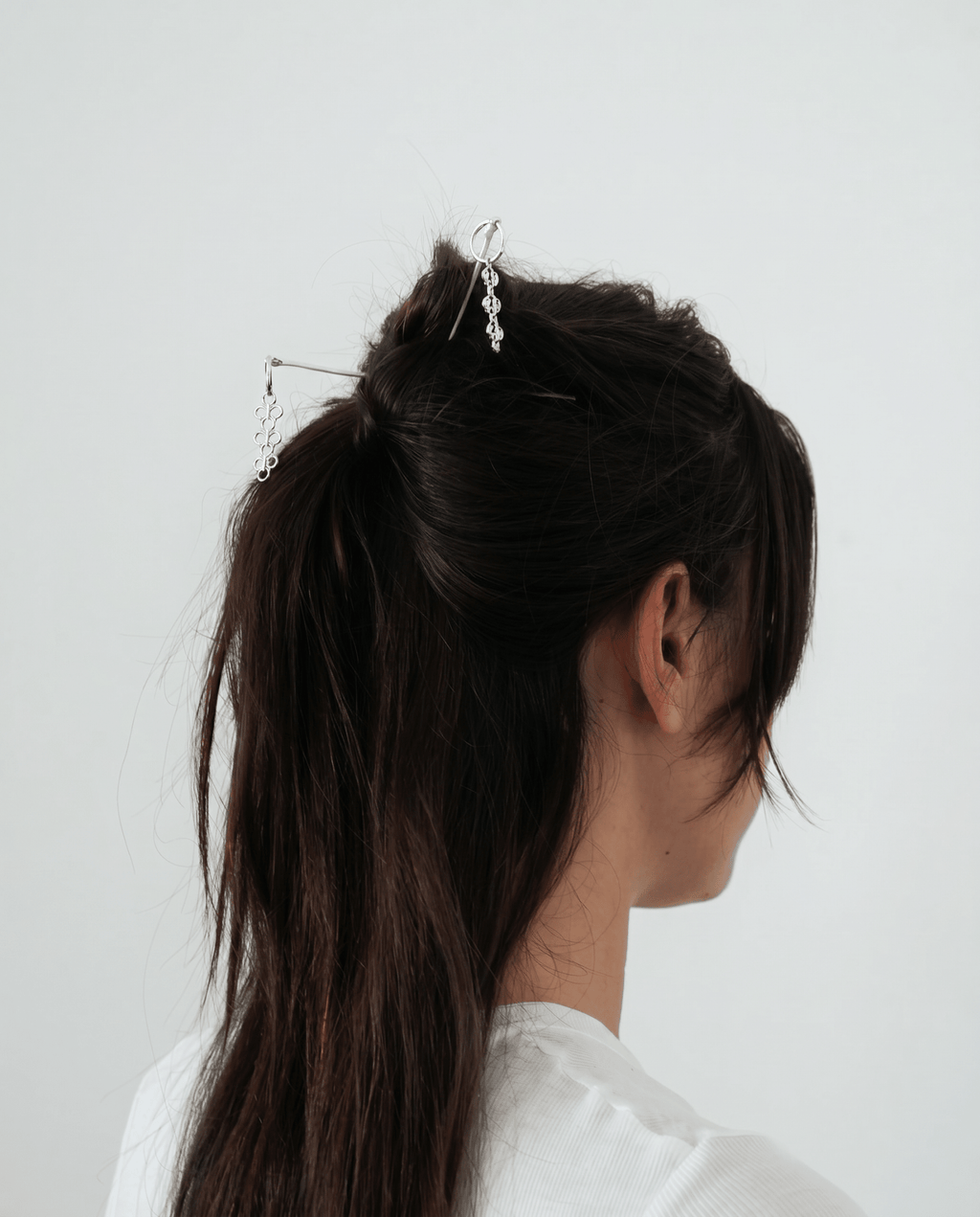 Silver Tassel Hair Pins - nowaaaymolten